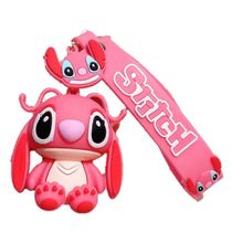 STITCH - Chaveiro ROSA com pulseira