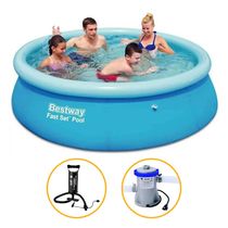 Piscina Inflável 2.300 Litros + Filtro + Bomba - Bestway