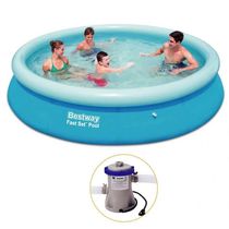 Piscina Inflável Bestway Fast Set 5.500 L + Bomba Filtrante 110v