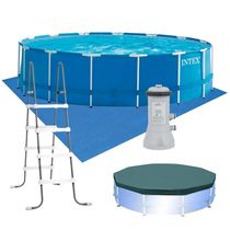 Kit Completo Piscina Intex 16.805 Litros Estrutural Armação 220v