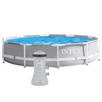 Piscina Estrutural 6.503L Prism Bomba Filtrante 110v Intex