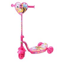 Patinete Infantil Estampado Bee 3 Rodas - Lotus Rosa