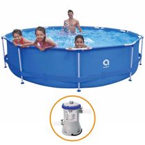 Piscina Estrutural Armação 6125 Litros + Bomba Filtro Avenli Jilong 220v