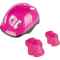 Kit Capacete com Joelheiras e Cotoveleiras Rosa/pink - Fenix