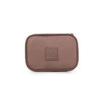 Estojo Escolar Juvenil Feminino Perolado Marrom