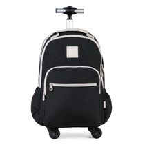 Mochila Escolar Juvenil Com 4 Rodinhas BG Duo Pop Preta