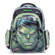 Mochila Escolar Masculina Marvel Hulk Verde