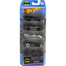 Carrinhos Hot Wheels Batman HTV44 c/ 5 Carros - Mattel