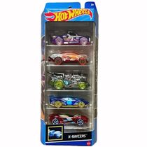 Carrinhos Hot Wheels X-Raycers HTV41 c/ 5 Carros - Mattel