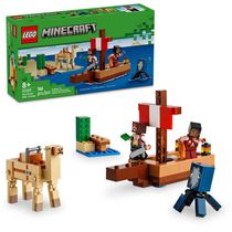 Blocos de Montar - A Viagem do Barco Pirata - 166 peças - LEGO Minecraft