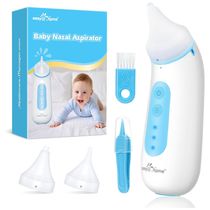 Aspirador Nasal Elétrico para Bebê EasyHome Recarregável via USB com 2 Bicos e Luzes Noturnas