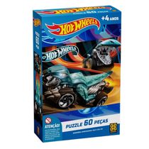 Puzzle Infantil 60 Peças - Grow -  HOT WHEELS