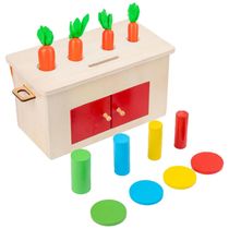 Kit de Brinquedo Montessori 4 em 1 para Crianças de 6 Meses a 3 Anos, Adena Montessori