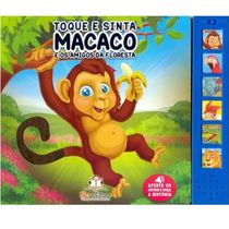 Livro Toque e sinta Sonoro - Macaco Som e Textura