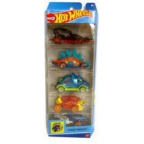 Carrinhos Hot Wheels Street Beats HLY77 c/ 5 Carros - Mattel