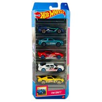 Carrinhos Hot Wheels Drify HLY75 c/ 5 Carros - Mattel