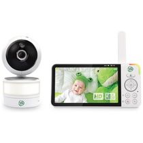 Babá Eletrônica Monitor com Câmera de 12cm HD 720p 8X Zoom e Visão Noturna Alcance de 304M, LEAPFROG LF915HD, Branco