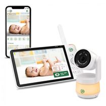 Babá Eletrônica Monitor com Câmera de 1080p 8X Zoom e Visão Noturna, LEAPFROG LF930HD, Branco