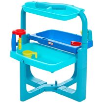 Mesa Dobrável Divertida com água e Acessórios para Crianças de 2 a 6 Anos, LITTLE TIKES 660429C3, Azul