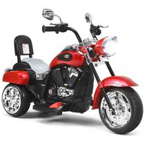 Moto Elétrica Infantil a Bateria 6V com Sons e Luzes, Idade Rec 3 a 6 Anos, OLAKIDS, Vermelha