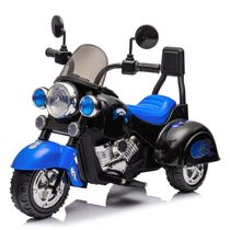 Moto Elétrica Infantil a Bateria 6V com Sons e Luzes, Idade Rec 3 a 5 Anos, Kidsera, Azul