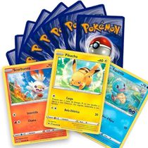 50 Cartas Pokémon + 2 Brilhantes  Copag