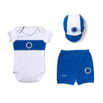 Conjunto Curto Cruzeiro Body com Boné Revedor