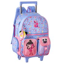 Mochila de Rodinhas Infantil Luluca Soft Gliter