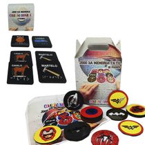 Kit jogo da memória Tátil Herois 10 pares + Jogo Memória Inclusivo 6 pares em Braile