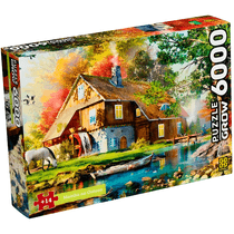 Quebra Cabeça Puzzle 6000 Peças Moinho no Outono Grow