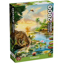 Quebra Cabeça Puzzle 2000 Peças Pantanal Grow