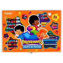 Maleta Para Pintura 3 Palavrinhas 86 Itens Magic Kids