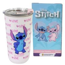 Copo Térmico SKY Inox 500ML STITCH LOVE - Zona Criativa