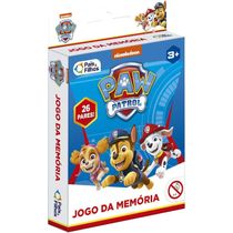 Jogo de Memória Patrulha Canina 52 Cartas Pais e Filhos