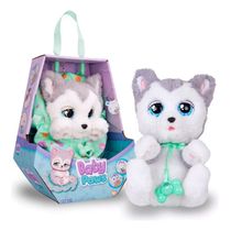 Boneco Pelúcia Interativo Baby Paws Husky Multikids 22cm BR1814