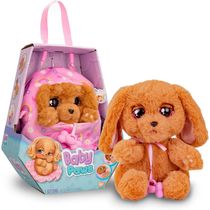 Boneco Pelúcia Interativo Baby Paws Cocker Multikids 22cm BR1814