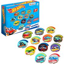 Brinquedo Infantil Educativo Jogo Hot Wheels 24 Peças em Madeira Xalingo