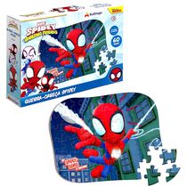 Quebra-Cabeça Spidey em Madeira Infantil Homem Aranha Original Xalingo 60 Peças