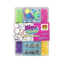 Kit Biju Coleçao Pocket Plus Miçangas Brinquedo Infantil DM Toys