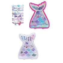 Brinquedo Infantil Kit Miçangas Coloridas Montar Pulseirinha Sereia Dm Toys