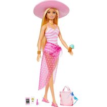 Boneca Barbie Filme Dia de Praia e Acessórios HPL73 Mattel