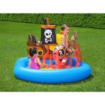 Piscina Inflável Playground 84L Navio Pirata 1,40m x 1,30m x 1,04m Bestway 52211