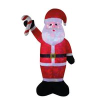 Papai Noel Gigante Inflável Com Luz Decoração de Natal Externa 2,6 metros Casa Jardim Shopping Mansão Restaurante -