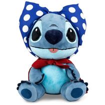 Pelúcia do Stitch 20 cm de Altura com Capa e Laço para Crianças e Adultos, Kidrobot, Azul