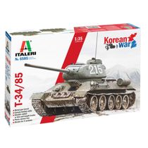 Kit Plástico Tanque Guerra Da Coréia T-34/85 1/35 Italeri 6585S