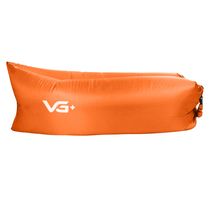 Sofá de Ar Hug Bag Inflável Camping Laranja Vg+