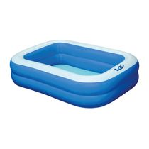 Piscina Inflável Retangular Azul 100 Litros Pvc Vg+