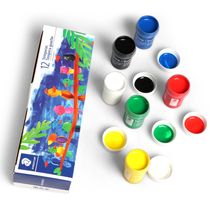 Tinta Tempera Guache com 12 Cores 20 mL - STAEDTLER