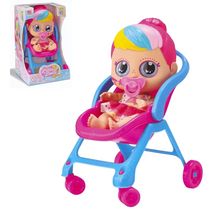 Boneca Little Dolls Glitter Carrinho de Passeio - Divertoys