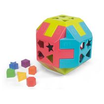 Brinquedo Eduacativo 2em1 Cubo+Bola Quadrada